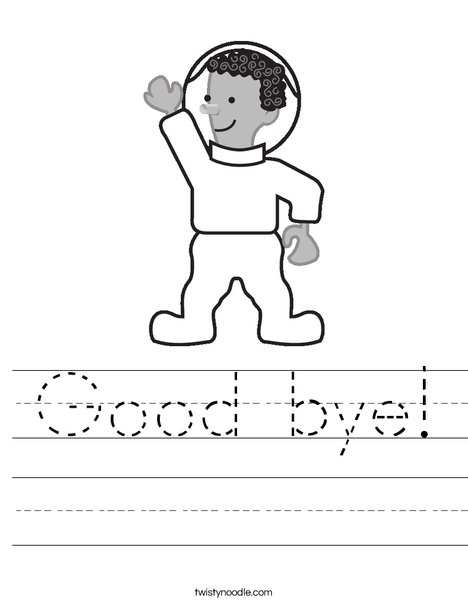 Cartoon Astronaut Worksheet