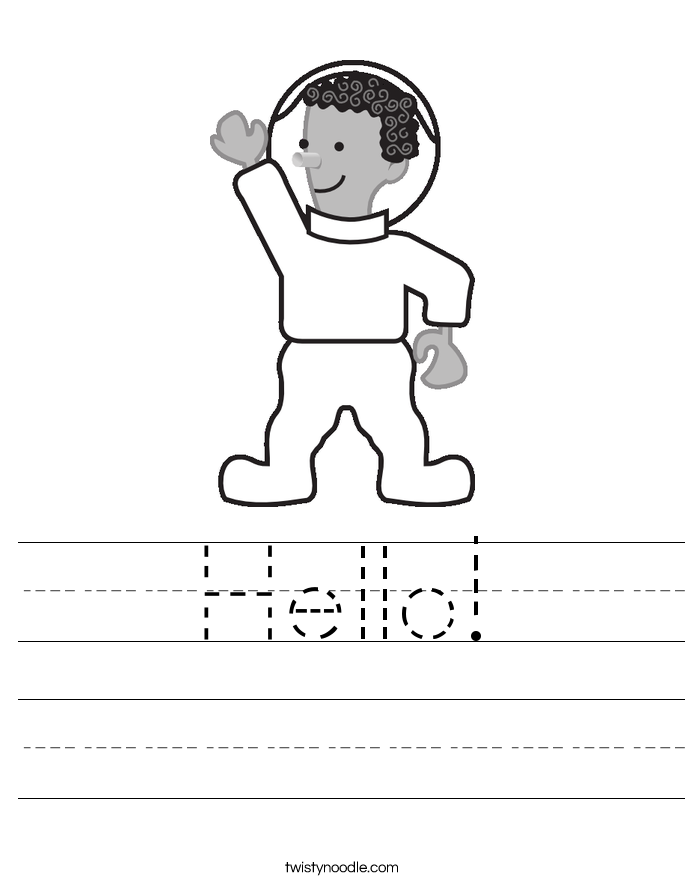 Hello! Worksheet