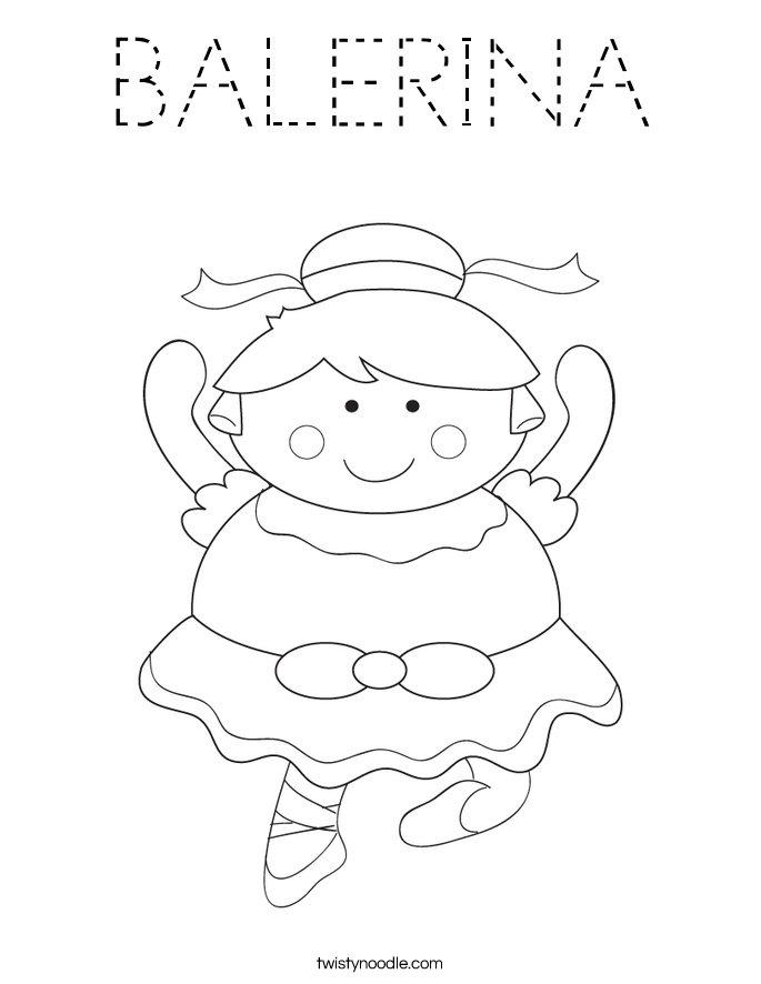 BALERINA Coloring Page
