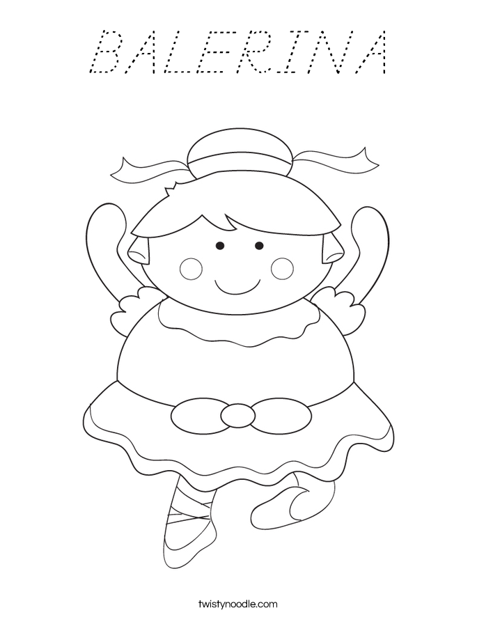 BALERINA Coloring Page