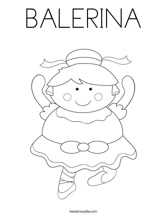 BALERINA Coloring Page