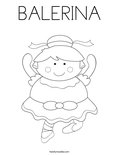 BALERINA Coloring Page