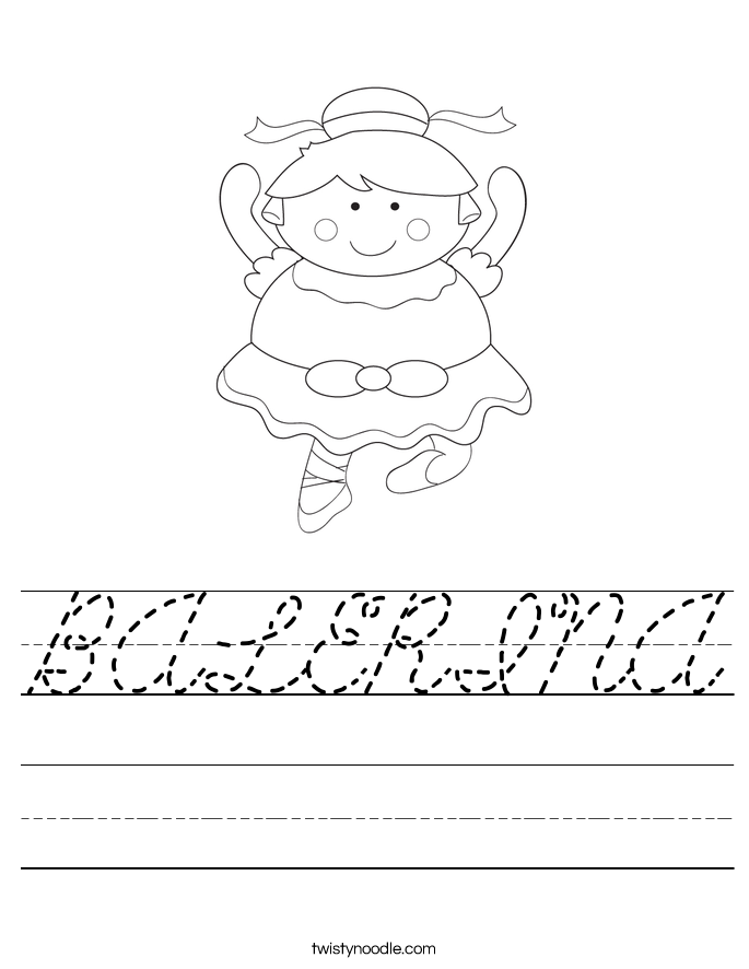 BALERINA Worksheet