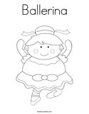 Ballerina Coloring Page