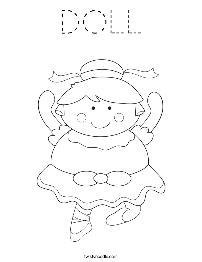 DOLL Coloring Page