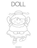 DOLL Coloring Page