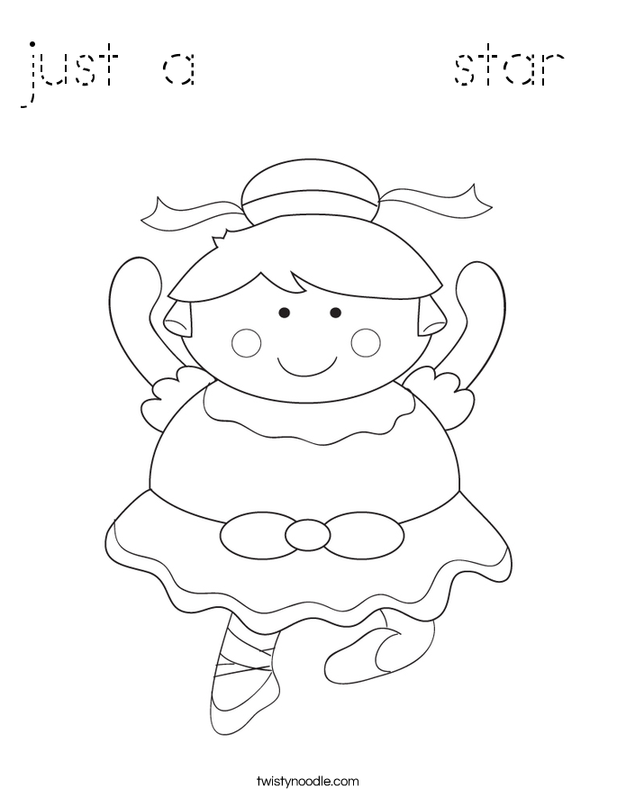 just a       star Coloring Page