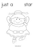 just a       starColoring Page