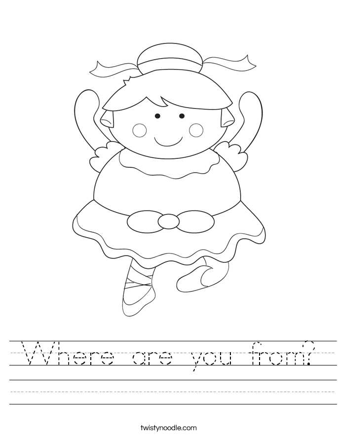 Where are you from? Worksheet