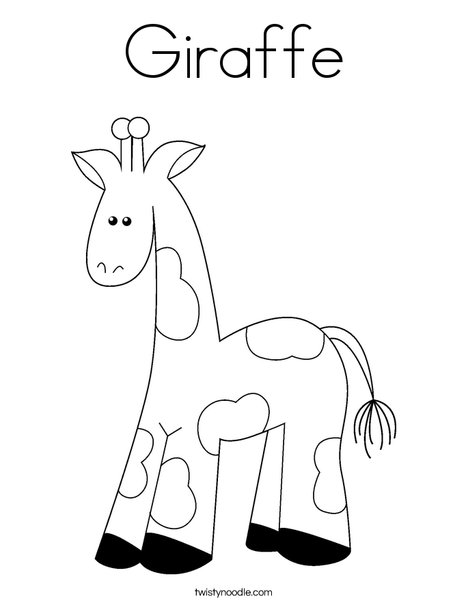 Cartoon Giraffe Coloring Pages Cartoon Giraffe Coloring Pages