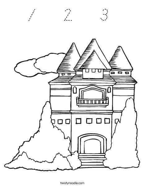 Princess Castle Coloring Page