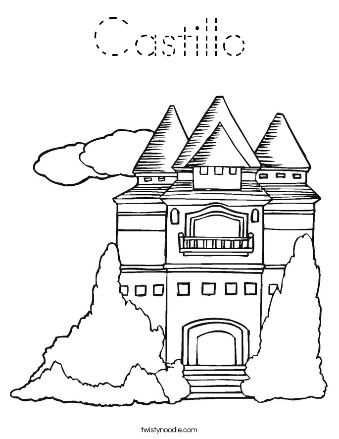 Castillo Coloring Page