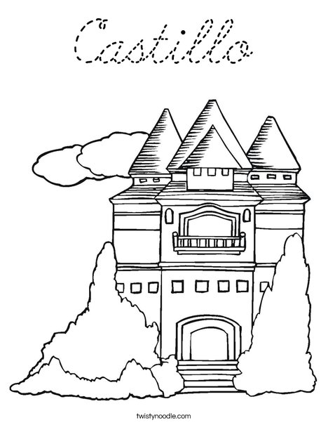 Princess Castle Coloring Page
