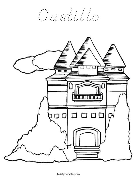 Princess Castle Coloring Page