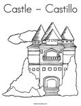 Castle - Castillo Coloring Page