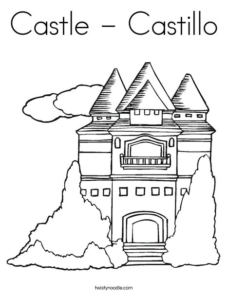 Princess Castle Coloring Page