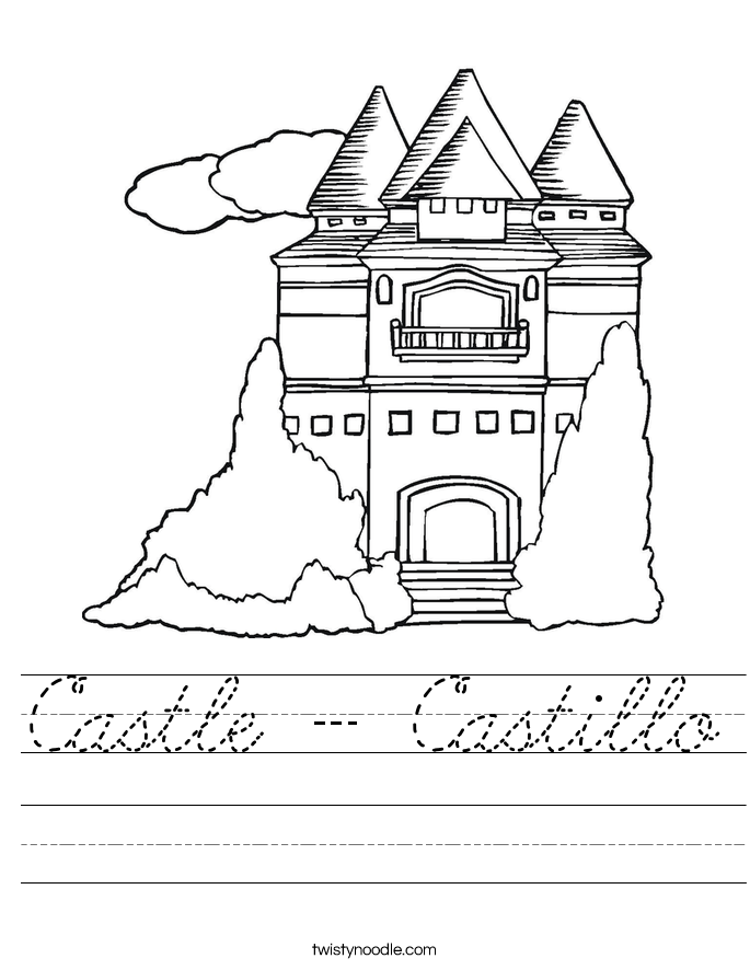 Castle - Castillo Worksheet