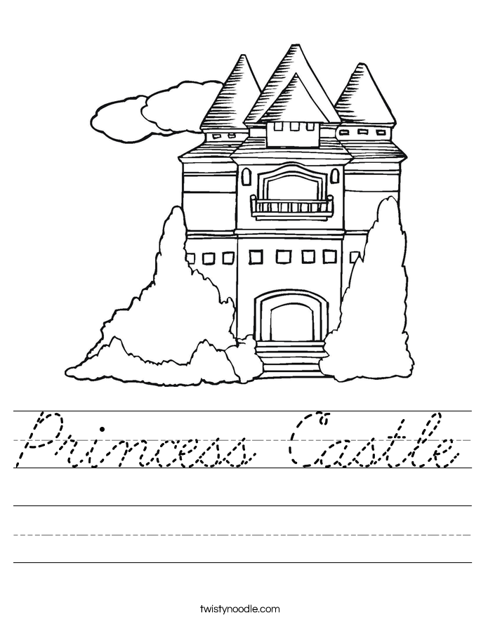 Princess Castle Worksheet