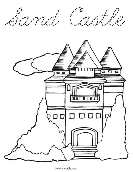 Princess Castle Coloring Page