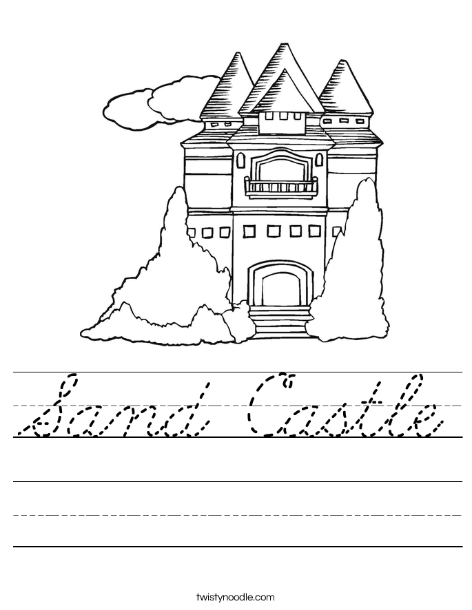 Sand Castle Worksheet