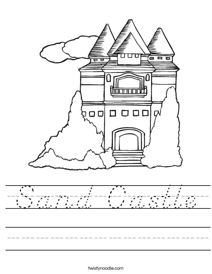 Sand Castle Worksheet