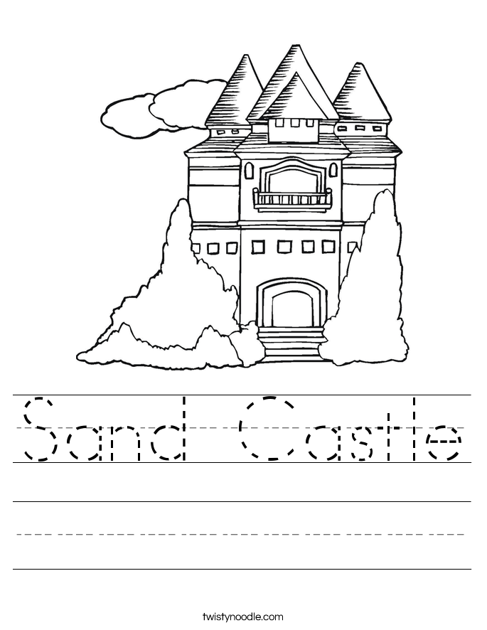 Sand Castle Worksheet