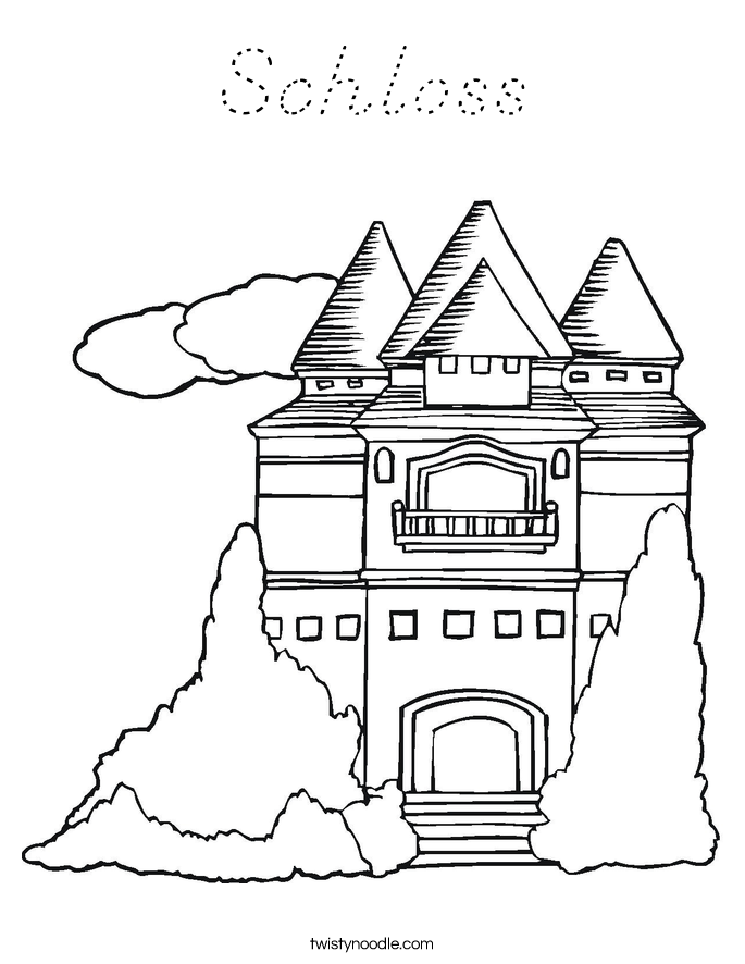 Schloss Coloring Page