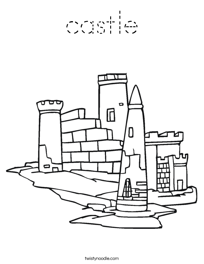 castle Coloring Page
