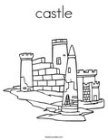 castle Coloring Page