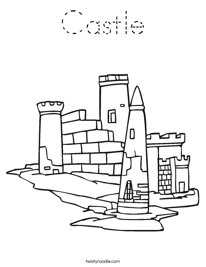 Castle Coloring Page