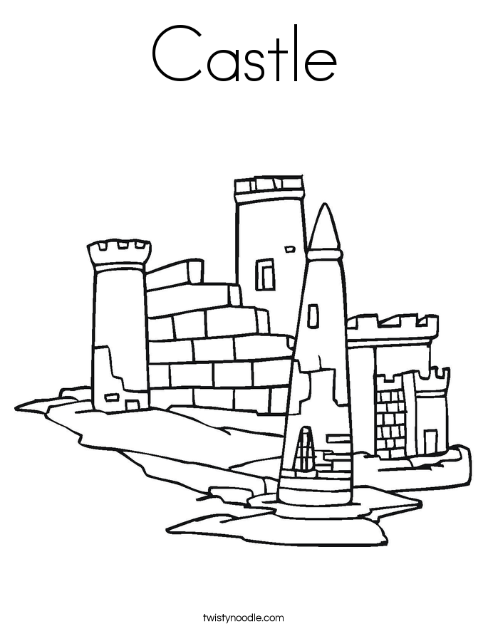 Castle Coloring Page
