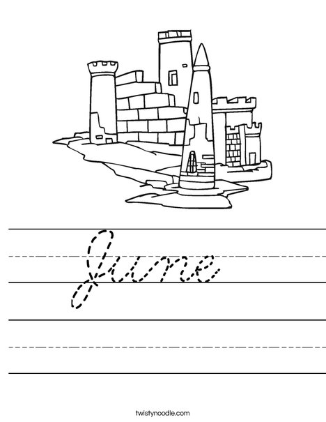 Sandcastle Worksheet