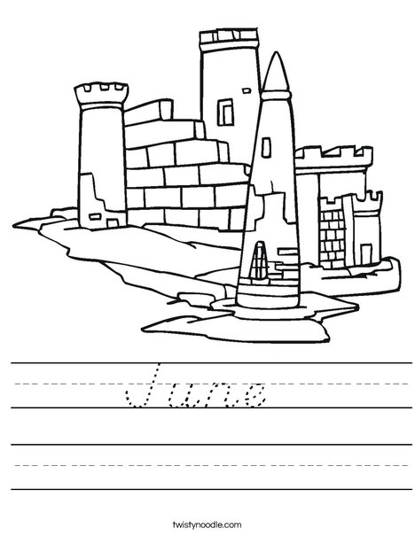 Sandcastle Worksheet