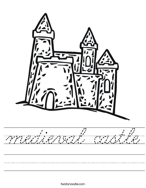 Medieval Castle Worksheet