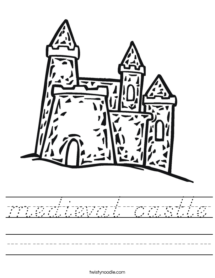 medieval castle Worksheet