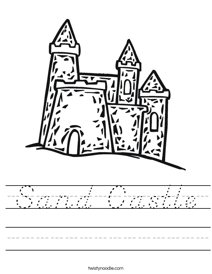 Sand Castle Worksheet