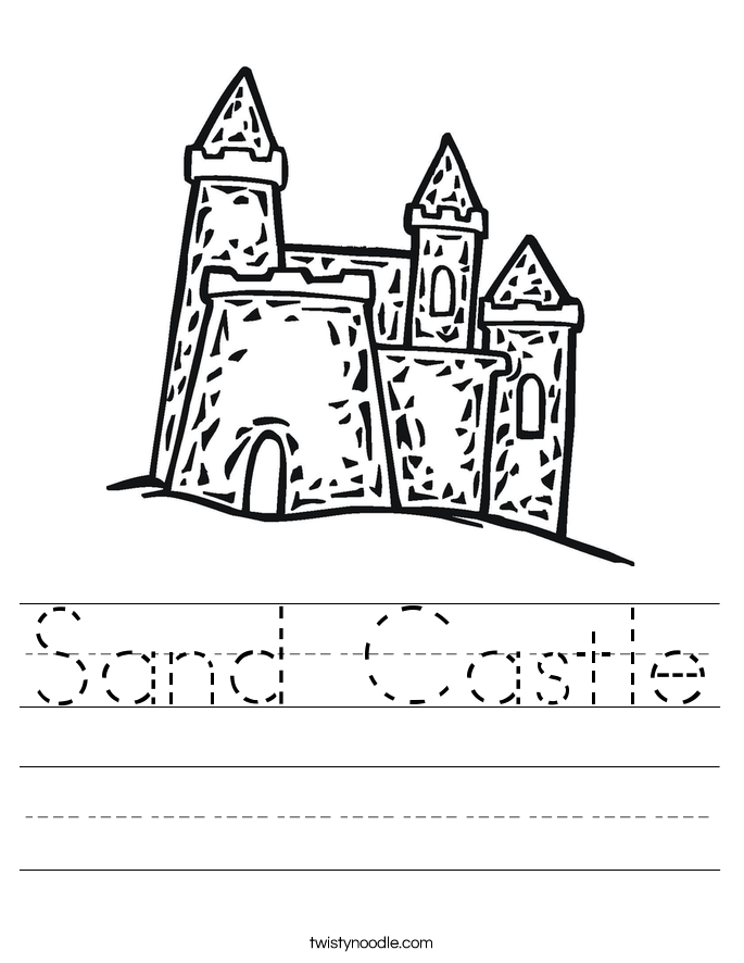 Sand Castle Worksheet