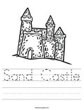 Sand Castle Worksheet