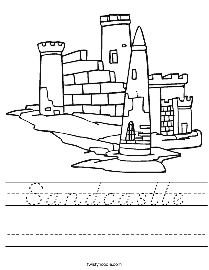Sandcastle Worksheet