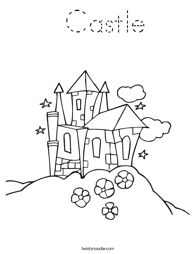  Castle Coloring Page
