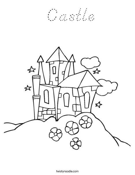 King's Castle Coloring Page