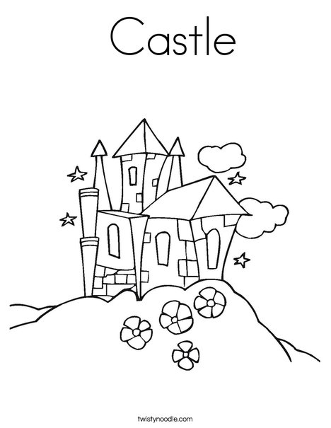 King's Castle Coloring Page