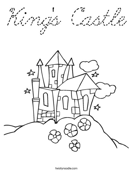 King's Castle Coloring Page
