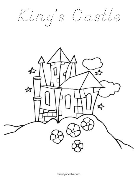 King's Castle Coloring Page