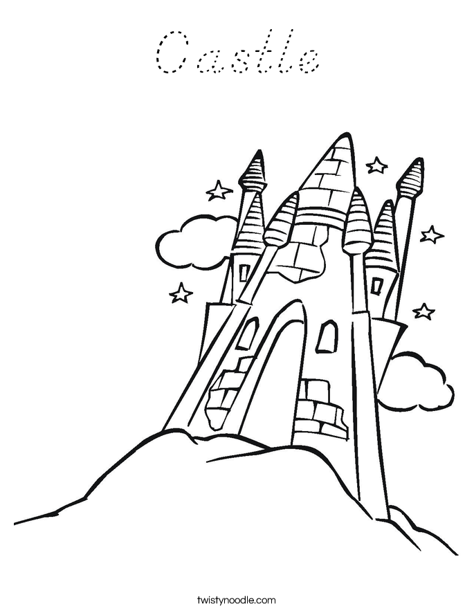 Castle Coloring Page