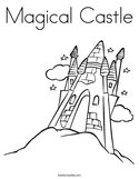 Magical Castle Coloring Page