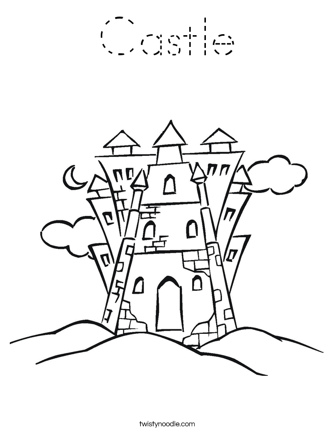 Castle Coloring Page