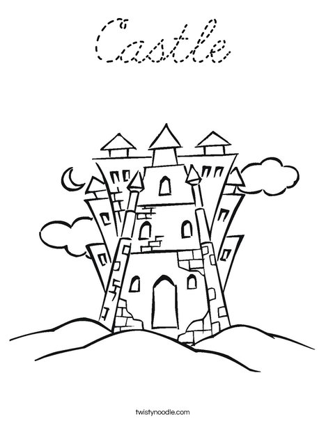 Castle 6 Coloring Page