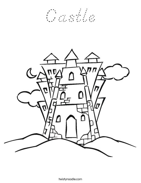 Castle 6 Coloring Page