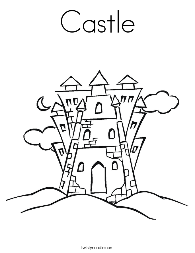 Castle Coloring Page